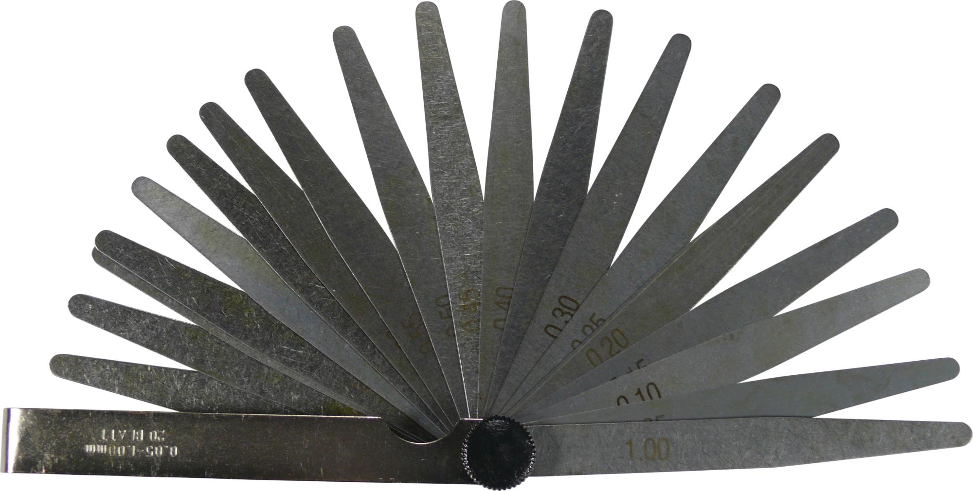 Škáromer, 20 likusovov, 100 mm, 0.05-1.00 mm