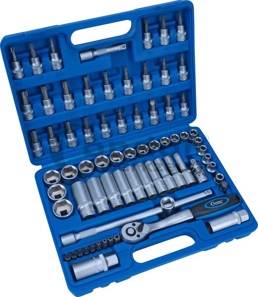 Gola sada, 71-dielna, 3/8", 6-hran 6-24 mm