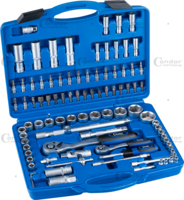 Sada nástrčných kľúčov, 94-dielna, 1/4+1/2", 6-hran 4-32 mm