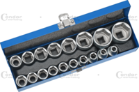 Gola sada, 18-dielna., 1/2", Super-Lock 8-32 mm