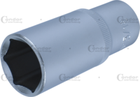 Nádstavec, 1/2", 6-hran palcový 15/16", dlhý