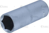 Nádstavec, 1/4", 6-hran palcový 1/2", dlhý
