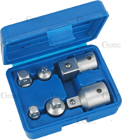 Sada adaptérov, 6-dielna, 1/4-3/4", CrV