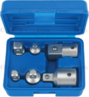 Sada adaptérov, 6-dielna, 1/4-3/4", CrV