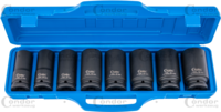 Kovaný Nádstavec -sada, 8-dielna, 3/4", CrMo, dlhý, 6-hran 22-38 mm