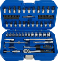 Sada nástrčných kľúčov, 68-dielna, 1/4", 6-hran 4-14 mm