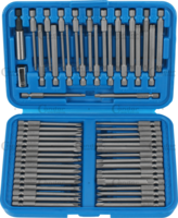 Bezpečnostné bity-sada, 55-dielna, 1/4", 75 mm