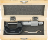 Mikrometer, 1/100 mm, 0-25 mm