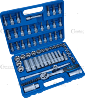 Gola sada, 71-dielna, 3/8", 6-hran 6-24 mm