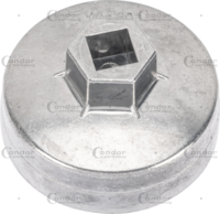 Prípravok pre viečko olejového filtra hliník-odliatok, 1/2"/27 mm, 66.5 mm 14 Kt.