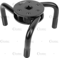 Trojramenný kľúč na olejové a vzduchové filtre, 1/2", ø 80-140 mm