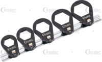 Sada kľúčov na uvoľnenie olejového filtra, 5 dielov, 3/8", šesťhran 24-38 mm
