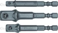 Sada adaptérov 1/4" šesťhran, 3-dielna, 1/4+3/8+1/2"