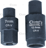 Sada nádstavcov pre vstrekovacie čerpadlá Bosch 2 dielna 3-hran 7 + 13.6 mm