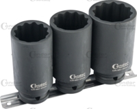 Sada nádstavcov, 3-dielna, 1/2", CrMo, 12-kt. 30-32-36 mm