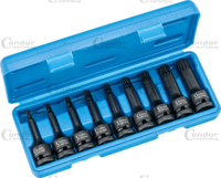 Kovaný Nádstavec -sada, 9-dielna, 1/2", tisíc hran M5-18
