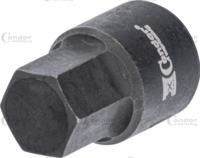 Nádstavec , 1/4", imbus 9 mm, 20 mm lg.