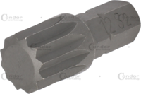 Bit, 8 mm 6-hran, tisíc hran M12x30 mm