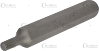 Bit, 10 mm 6-hran, tisíc hran M5x75 mm