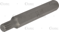 Bit, 10 mm 6-hran, tisíc hran M8x75 mm