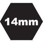 Adapter pre Bits, 1/2", pre 14 mm Bits