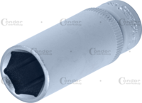 Nádstavec, 1/4", 6-hran 13 mm, dlhý