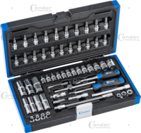 Gola sada, 60-dielna, 1/4", 6-hran 4-14 mm
