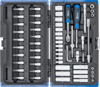 Gola sada, 60-dielna, 1/4", 6-hran 4-14 mm