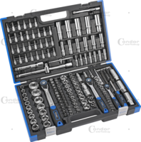 Gola sada, 180-dielna, 1/4+3/8+1/2", 6-hran 4-32 mm