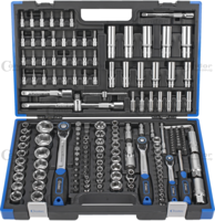 Gola sada, 180-dielna, 1/4+3/8+1/2", 6-hran 4-32 mm