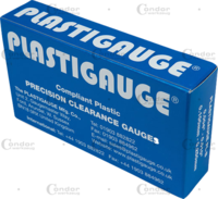 Jemné meracie pásiky Plastigauge®, modré, 10 kusov