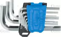 Hex Key Set, 9 pcs., stubby,  hex 1.5-10 mm