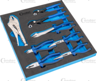 Pliers Set in Foam 2/3, 8 pcs.