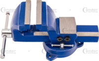 Heavy Duty Bench Vice, swivel base, 100 mm