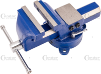 Heavy Duty Bench Vice, swivel base, 125 mm
