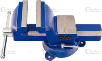 Heavy Duty Bench Vice, swivel base, 125 mm