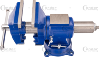 Multi Purpose Bench Vice, 360° rotating head, swivel base 125 mm
