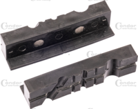 Soft Magnetic Jaws, 2 pcs., for bench vices 100 mm