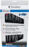 Screwdriver Set, diamond coated, 7 pcs.