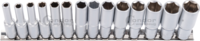 Deep Socket Set, 14 pcs., 3/8", hex 6-19 mm