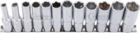 Deep Socket Set, 12 pcs., 1/2", hex 8-24 mm