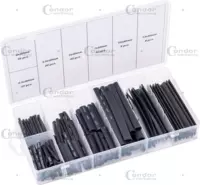 Heat Shrink Tubing Assortment, 127 pcs., black, 2.0 – 13.0 mm