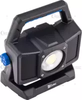 Floodlight, rechargeable, with bluetooth loudspeaker, COB-LED