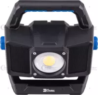 Floodlight, rechargeable, with bluetooth loudspeaker, COB-LED