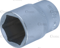 Socket, 1/4", hexagon 13 mm