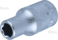 Socket, 1/4", hexagon 5 mm