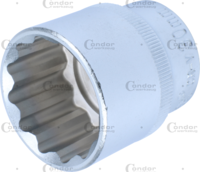 Socket, 1/2", bi-hex 30 mm