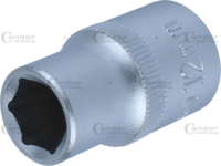 Socket, 1/2", hexagon 12 mm
