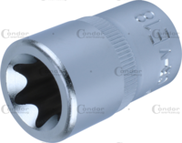Socket, 1/2", TX-Star E18