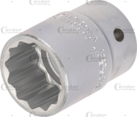 Socket, 3/4", bi-hex 28 mm